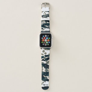 Aged Zebra Print. Gray Zebra Rough Print. Gray Zeb Apple Watch Band