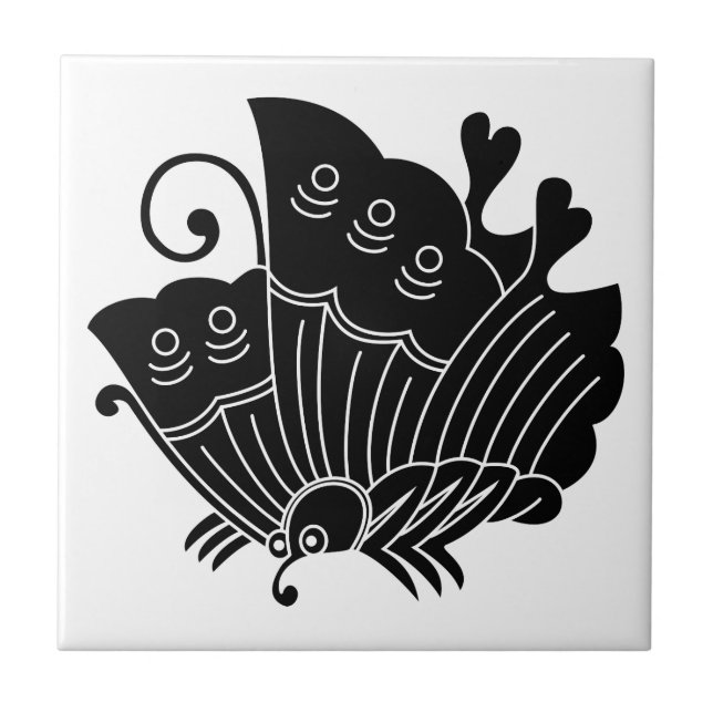 Ageha Butterfly Ceramic Tile (Front)