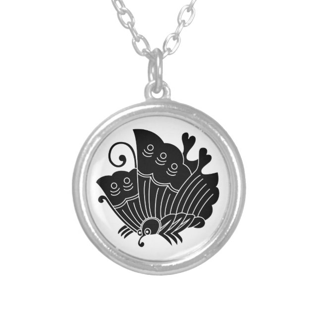 Ageha Butterfly Silver Plated Necklace (Front)