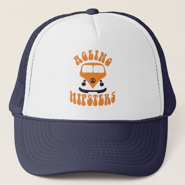 ageing hipster trucker hat (Front)