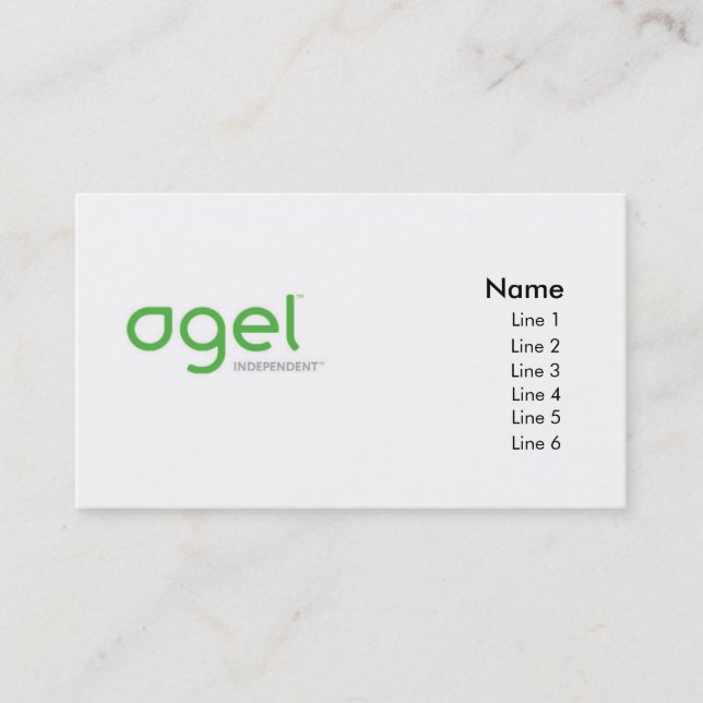 Agel Version 2 Business Card (Front)
