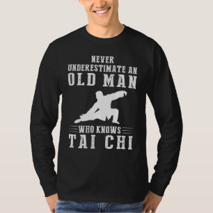 Ageless Wisdom in Motion: Old Man Unleashes Tai-Ch T-Shirt