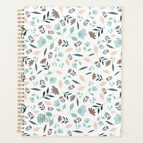 Agenda Blue floral motive