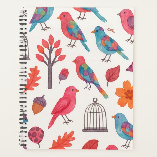 Agenda Pássaros e Flores DESING (Front)