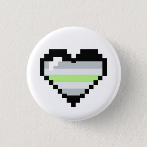 Agender 8_Bit Retro Pride Heart Button