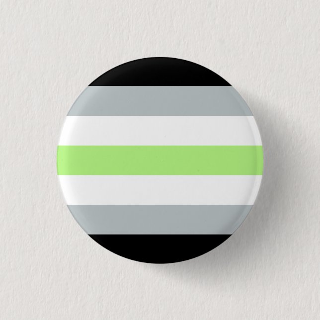 Agender Flag Badge Button (Front)