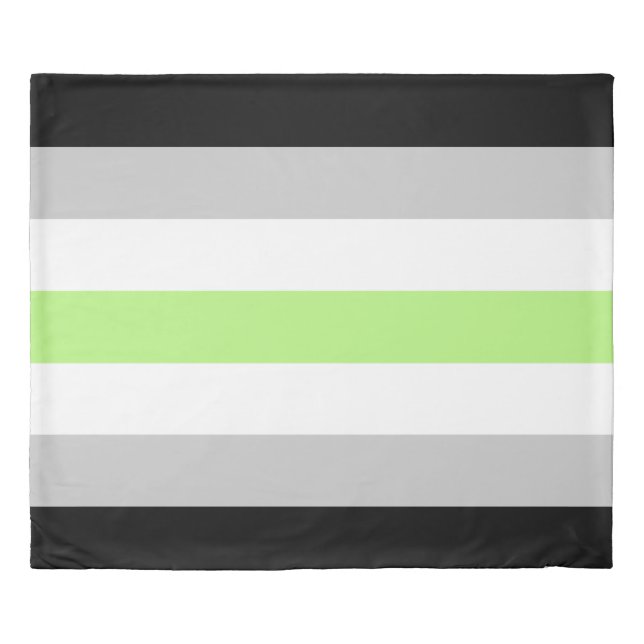 Agender Flag King Duvet Cover (Front)
