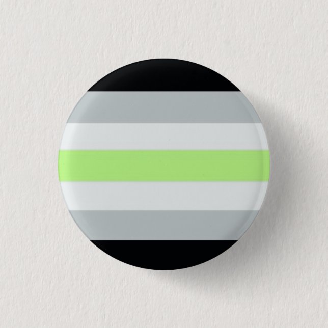 Agender flag pinback button (Front)