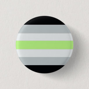 Agender flag pinback button
