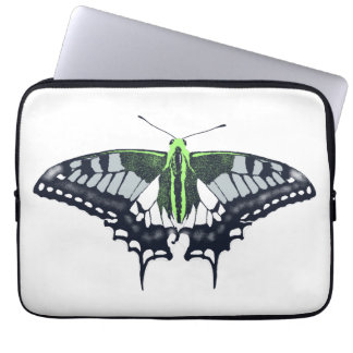 Agender Flag Swallowtail Butterfly Laptop Sleeve