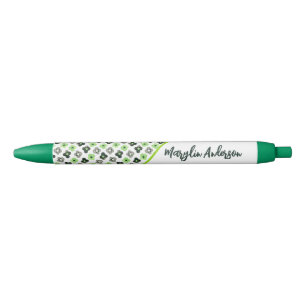 AGENDER FLORAL PATTERN LGBTQ CUSTOM MONOGRAM PEN