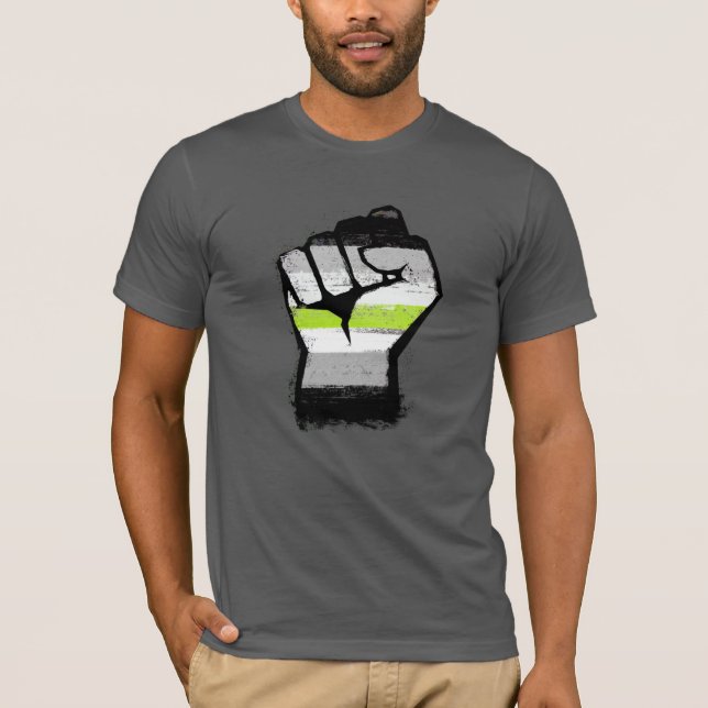 Agender Pride Fist T-Shirt (Front)