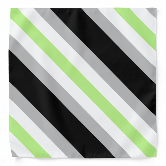 Agender Pride Flag Bandana (Front)