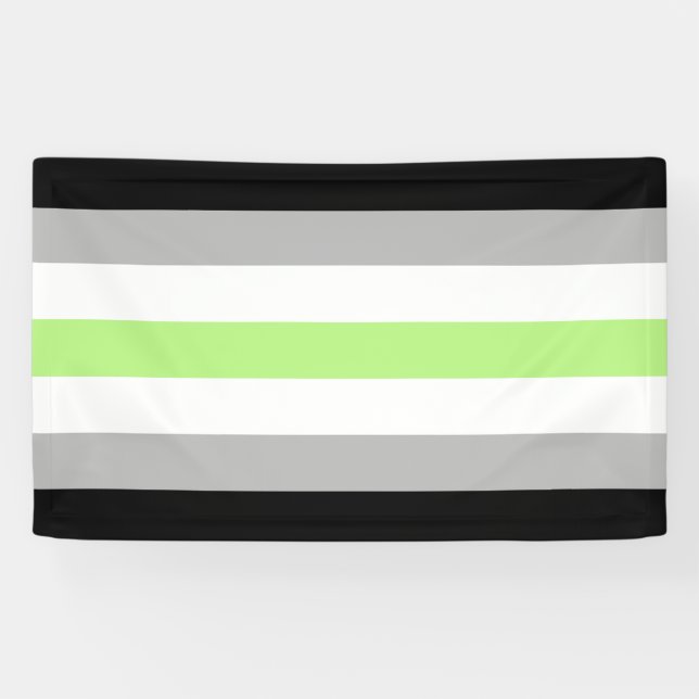 Agender Pride Flag Banner (Horizontal)