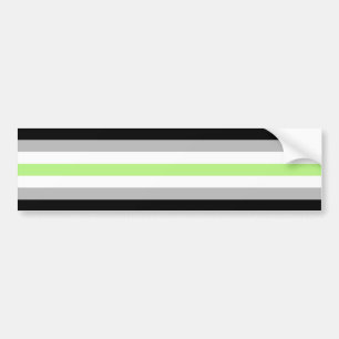 Agender Pride Flag Bumper Sticker