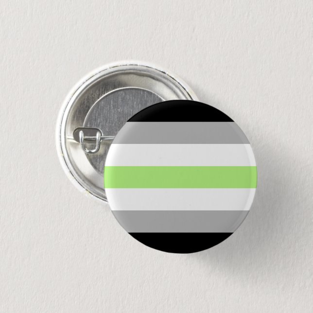 Agender Pride Flag Button (Front & Back)
