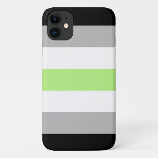 Agender Pride Flag iPhone 11 Case