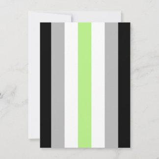 Agender Pride Flag Holiday Card