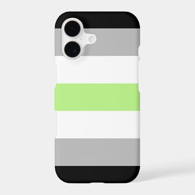 Agender Pride Flag Iphone Case (Back)