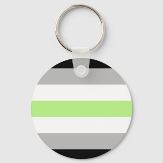 Agender Pride Flag Keychain