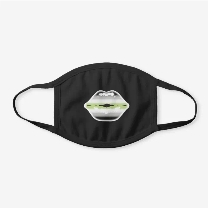 Agender Pride Flag Lips Lgbt Lgbtq Black Cotton Face Mask Zazzle Com Agender Pride Flag Lips Lgbt Lgbtq Black Cotton Face Mask Zazzle Com