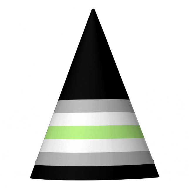 Agender Pride Flag Party Hat (Front)