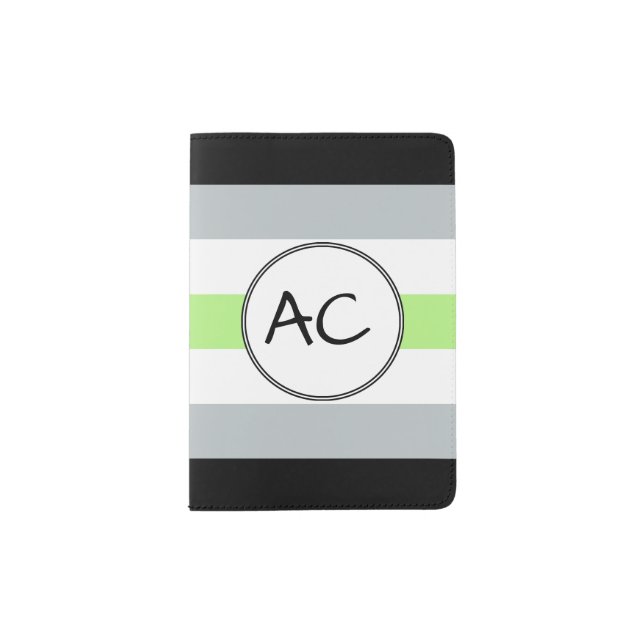 Agender Pride Flag Passport Holder (Front)
