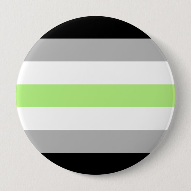 Agender Pride Flag Pinback Button (Front)