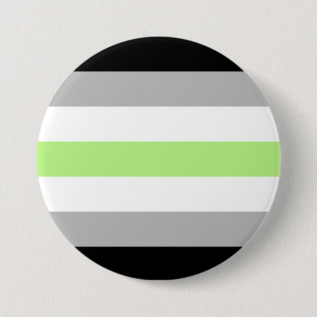 Agender Pride Flag Pinback Button (Front)