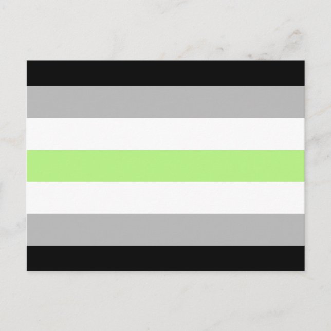 Agender Pride Flag Postcard (Front)