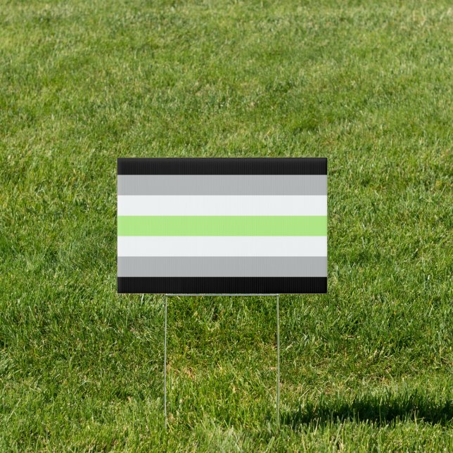 Agender Pride Flag Sign (Insitu)