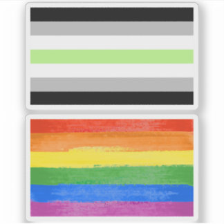 Agender Pride Flag Sticker