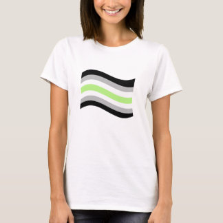 Agender Pride Wavy Flag T-Shirt