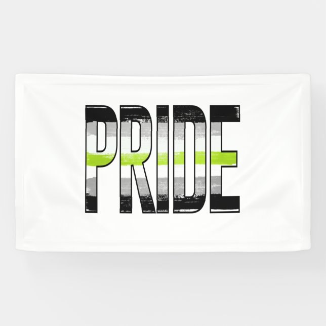 Agender Pride Word Banner (Horizontal)