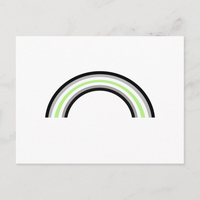 Agender Rainbow Postcard (Front)