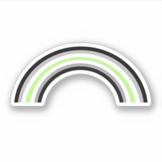 Agender Rainbow Sticker