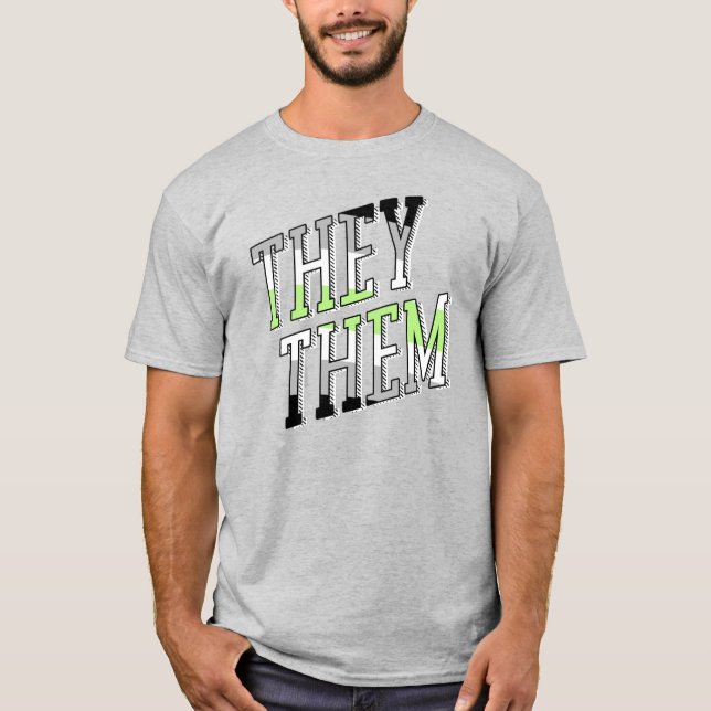 Agender They Them T-Shirt (Front)