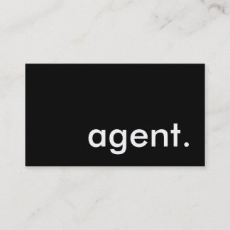 agent. business card