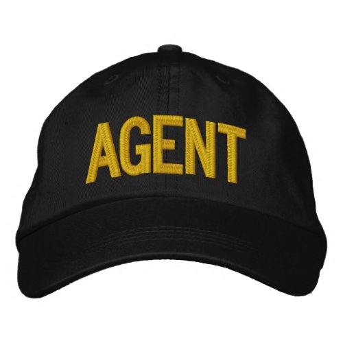 AGENT EMBROIDERED BASEBALL CAP