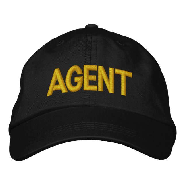 Agent Embroidered Baseball Cap (Front)