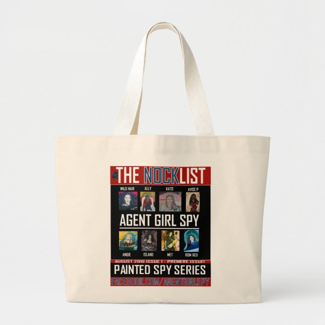 AGENT GIRL SPY LARGE TOTE BAG (Front)