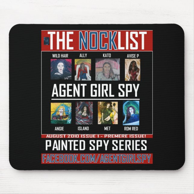 AGENT GIRL SPY MOUSE PAD (Front)