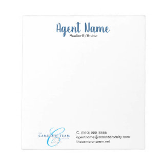 Agent Name Personalized Notepad