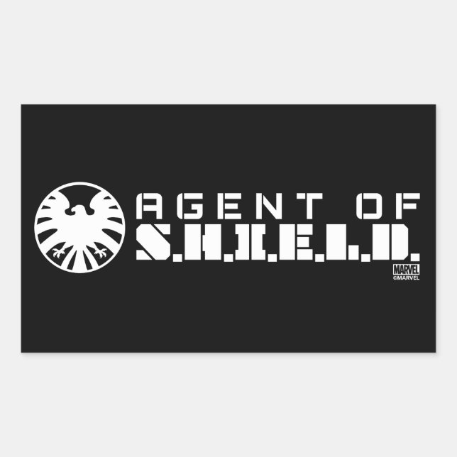 Agent of S.H.I.E.L.D. Badge Rectangular Sticker (Front)