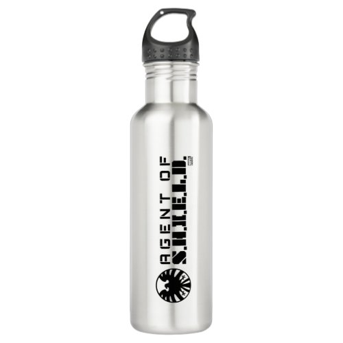 Agent of SHIELD Badge Stainless Steel Water Bottle
