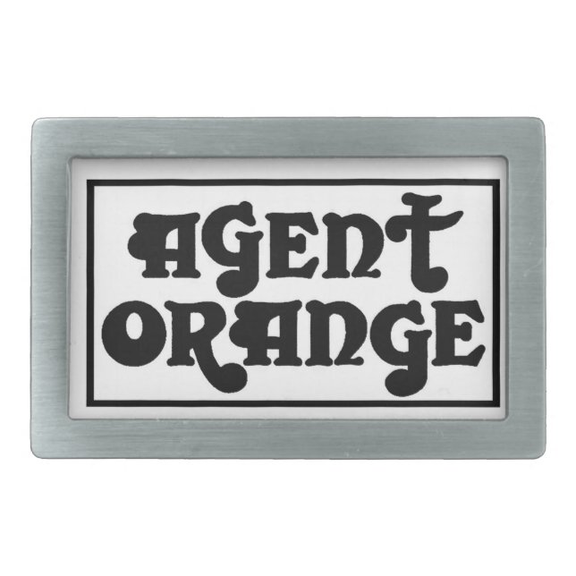 Agent Orange "Amp" Skate Punk Belt Buckle (Front)