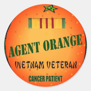 AGENT ORANGE CLASSIC ROUND STICKER