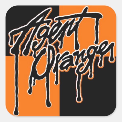 Agent Orange Drip Logo Stickers Skate Punk Rock