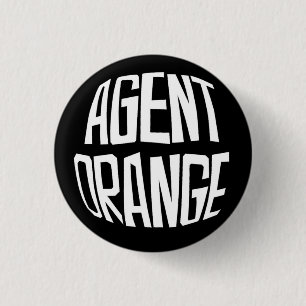 Agent Orange "Fisheye" Logo Punk Button