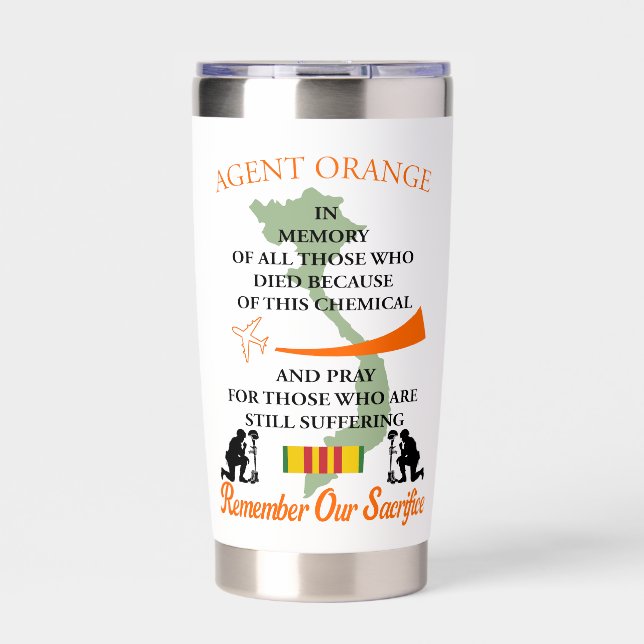 Agent Orange Insulated Tumbler (Front)